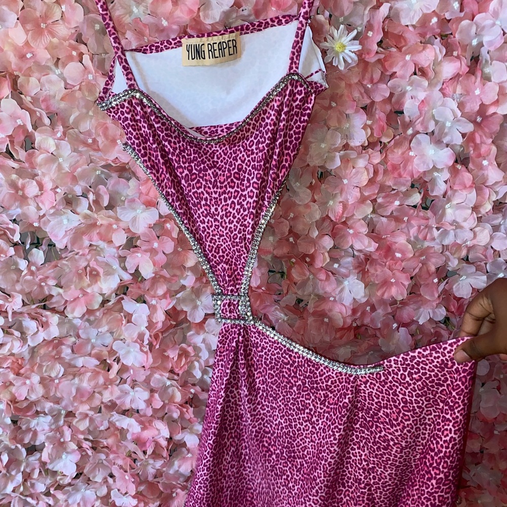 Pink Leopard Print Sleepwear